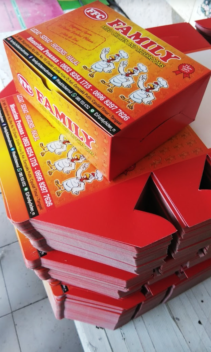 cetak dus makanan custom Surabaya