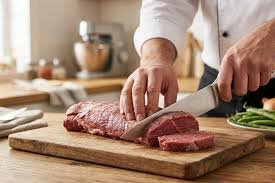 cara memotong daging beku rapi